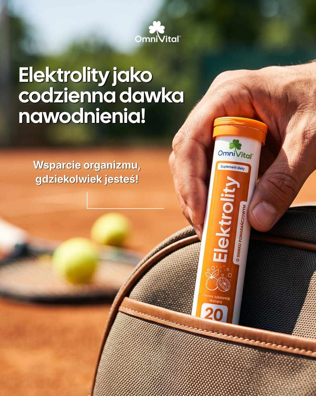 Omni Vital Elektrolity — kampania, codzienna dawka nawodnienia